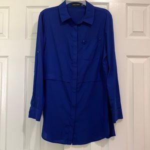 Ivanka Trump Royal blue long blouse